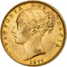 Great Britain, Victoria, Sovereign, 1872, London, Gold, EF(40-45), KM:736