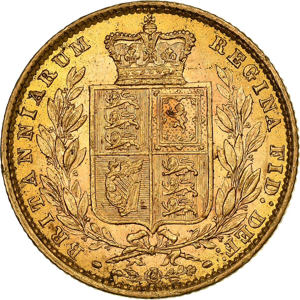 Great Britain, Victoria, Sovereign, 1872, London, Gold, EF(40-45), KM:736