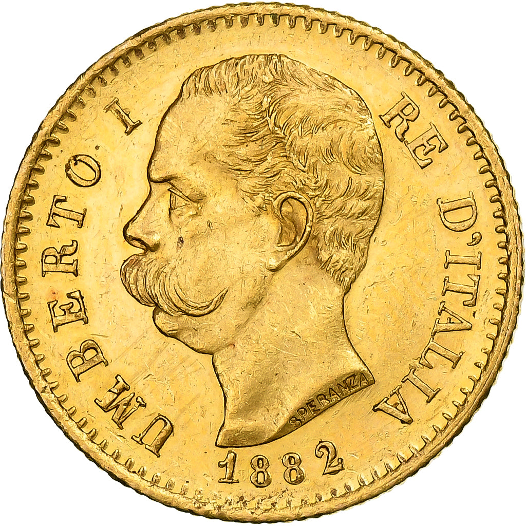 Italie, Umberto I, 20 Lire, 1882, Rome, Or, TTB, KM:21