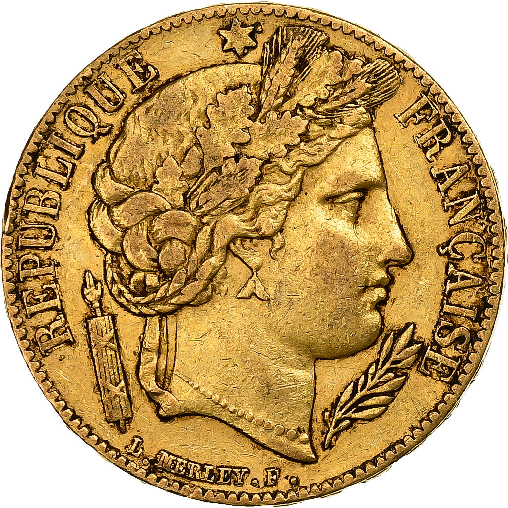 France, 20 Francs, Cérès, 1851, Paris, Gold, EF(40-45), KM:762