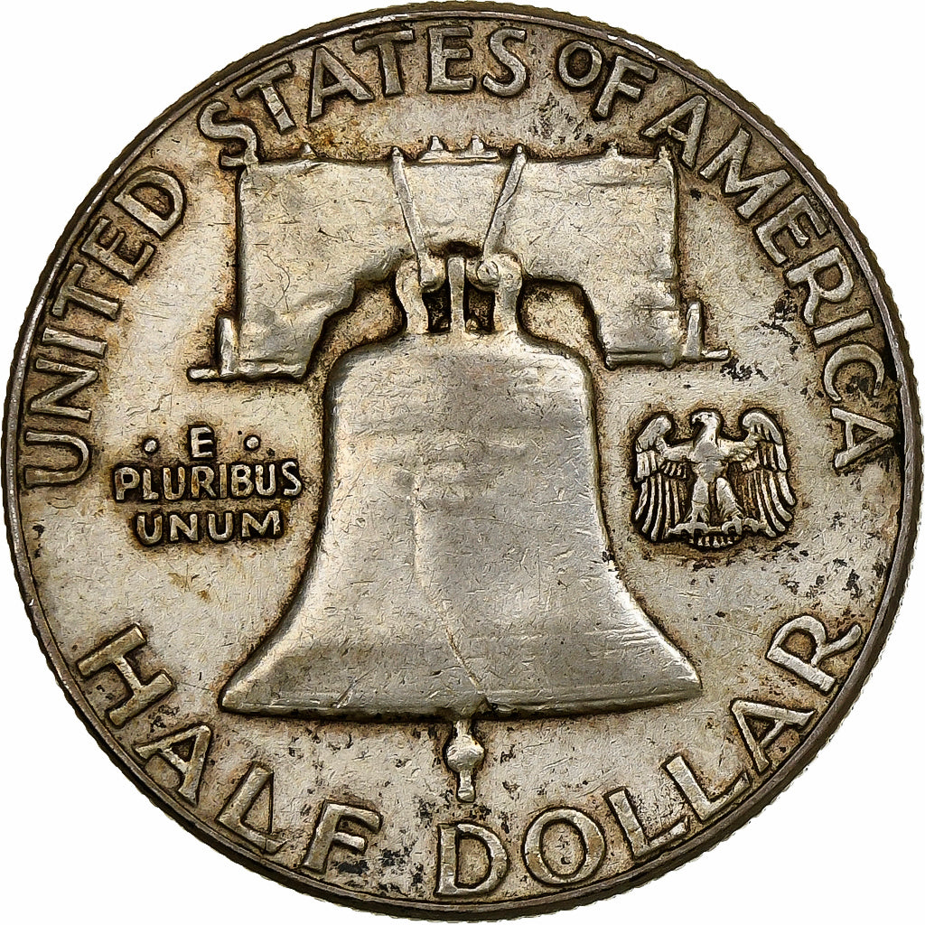 United States, Half Dollar, Franklin, 1959, Philadelphia, Silver, EF(40-45)