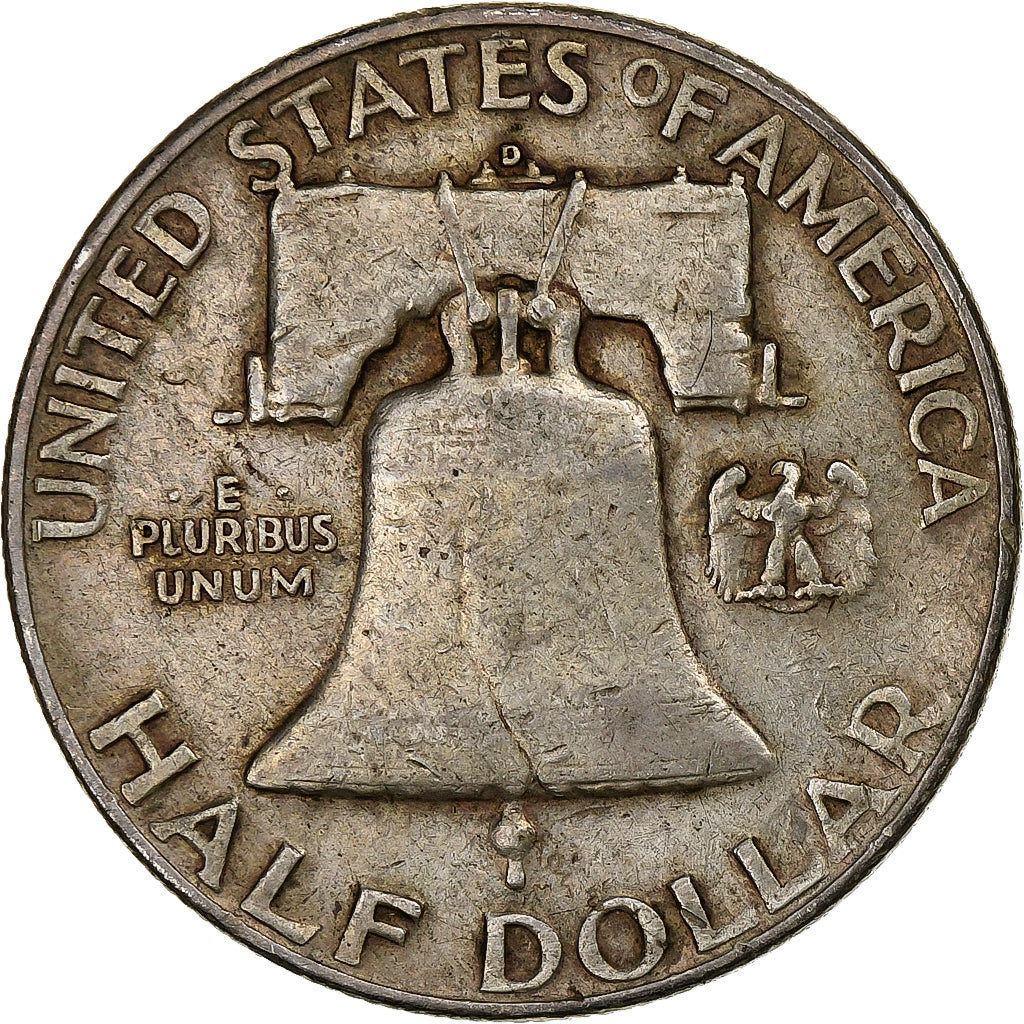United States, Half Dollar, Franklin, 1953, Denver, Silver, EF(40-45), KM:199