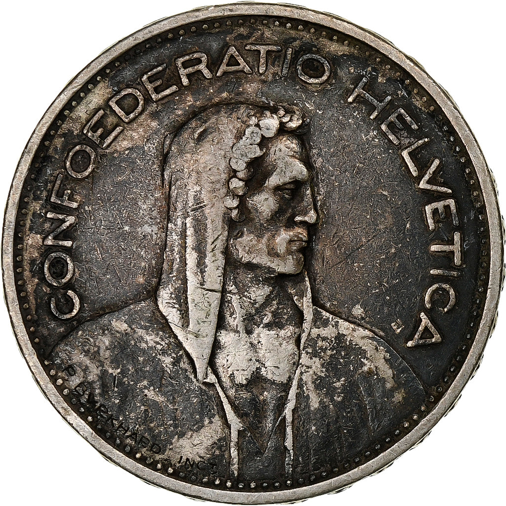 Schweiz, 5 Francs, 1933, Bern, Silber, SS, KM:40