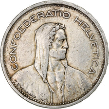 Schweiz, 5 Francs, 1954, Bern, Silber, SS+, KM:40