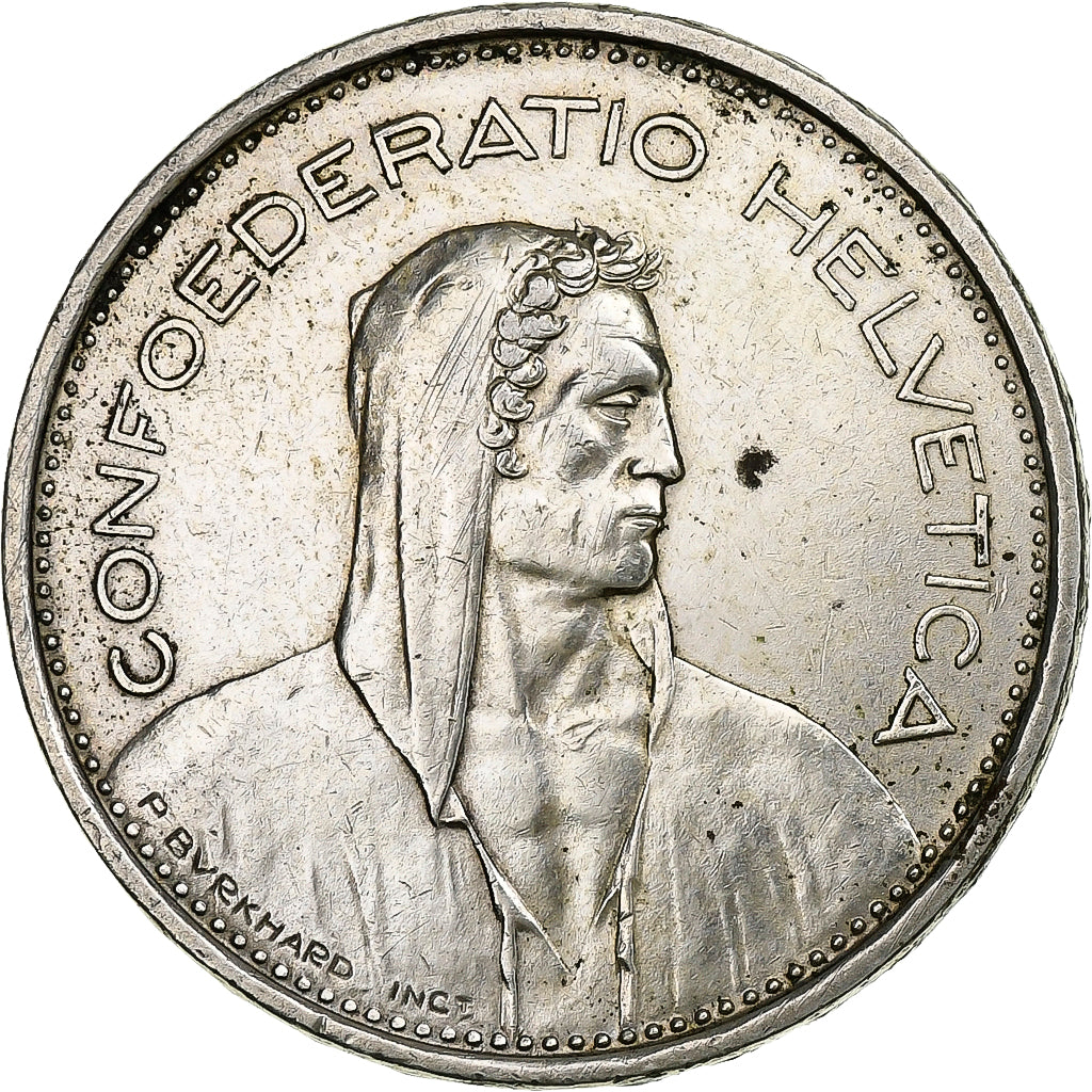 Switzerland, 5 Francs, 1966, Bern, Silver, AU(50-53), KM:40