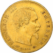 Francja, Napoleon III, 5 Francs, 1859, Paris, Złoto, EF(40-45), Gadoury:1001