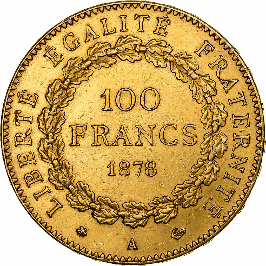 France, 100 Francs, Génie, 1878, Paris, Or, SUP+, Gadoury:1137, KM:832