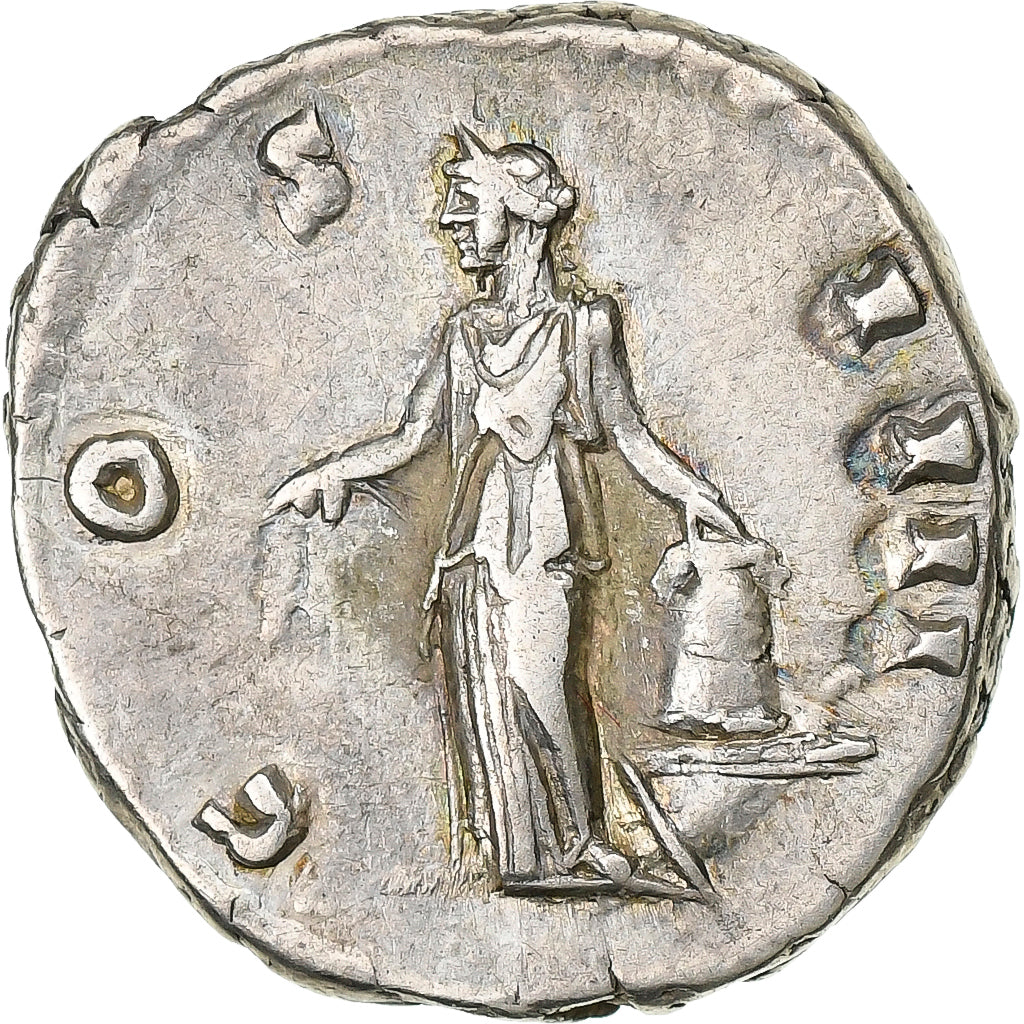 Antoninus Pius, Denarius, 153-154, Rome, Prata, EF(40-45), RIC:231