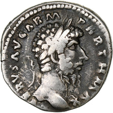 Lucius Verus, Denarius, 166-167, Rome, Argento, MB+, RIC:574