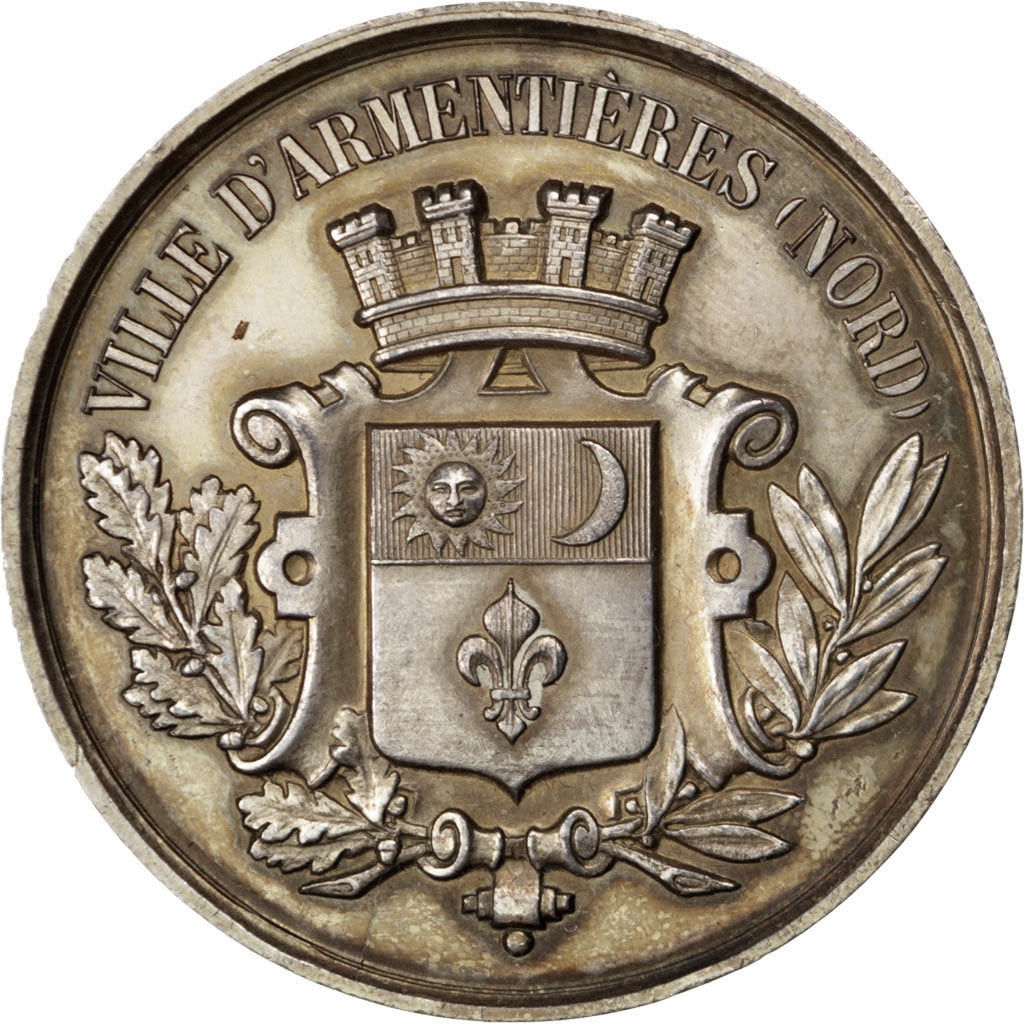 France, Medal, French Third Republic, Silver, AU(55-58)