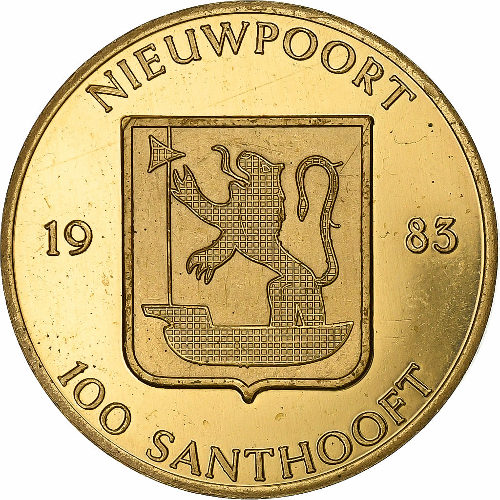 Belgien, betaalpenning, 100 Santhooft, 1983, Kupfer, VZ