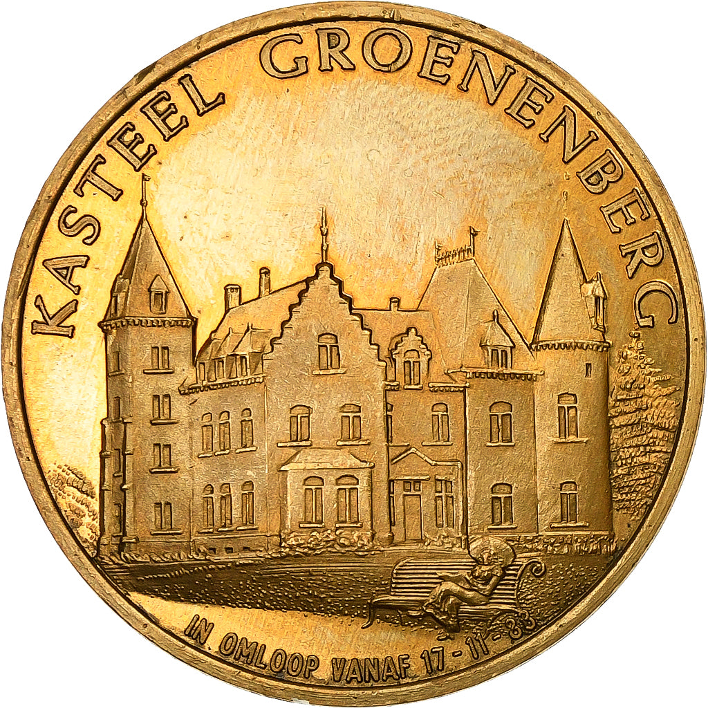 Belgium, Token, 100 Vlaskes - Vlezenbeek, 1983, Copper, AU(55-58)
