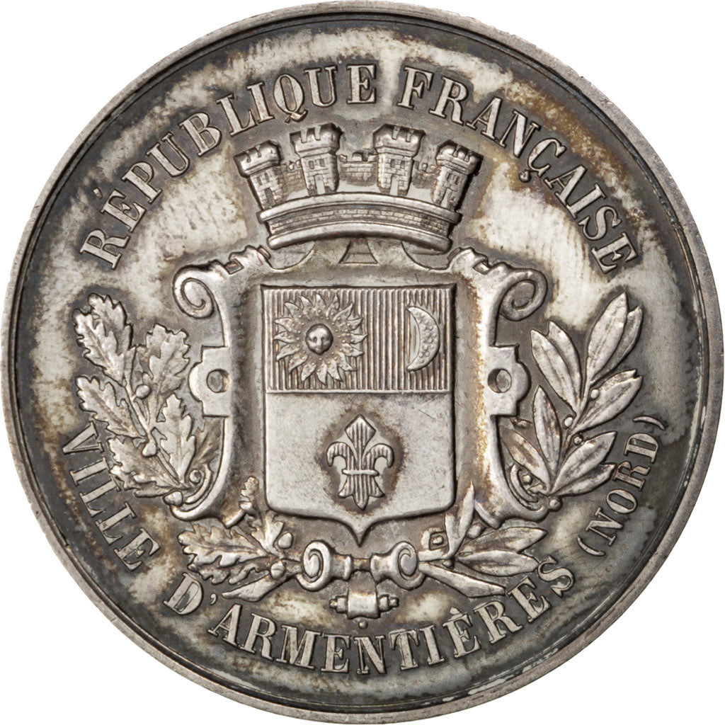 France, Medal, French Third Republic, Silver, AU(55-58)