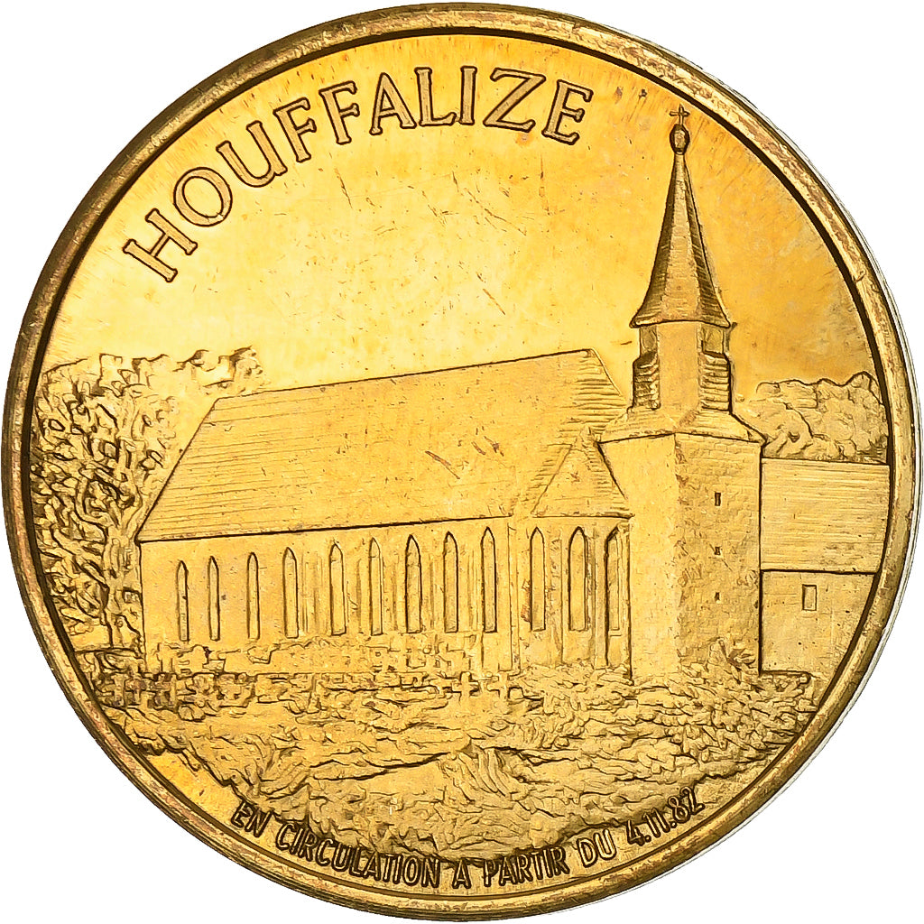 Belgium, Token, 100 Fals - Houffalize, 1982, Copper, AU(55-58)