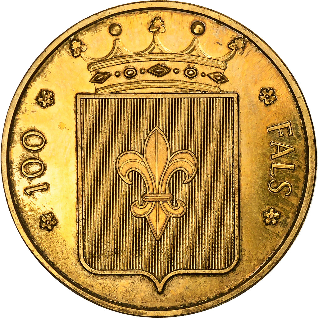 Belgium, Token, 100 Fals - Houffalize, 1982, Copper, AU(55-58)