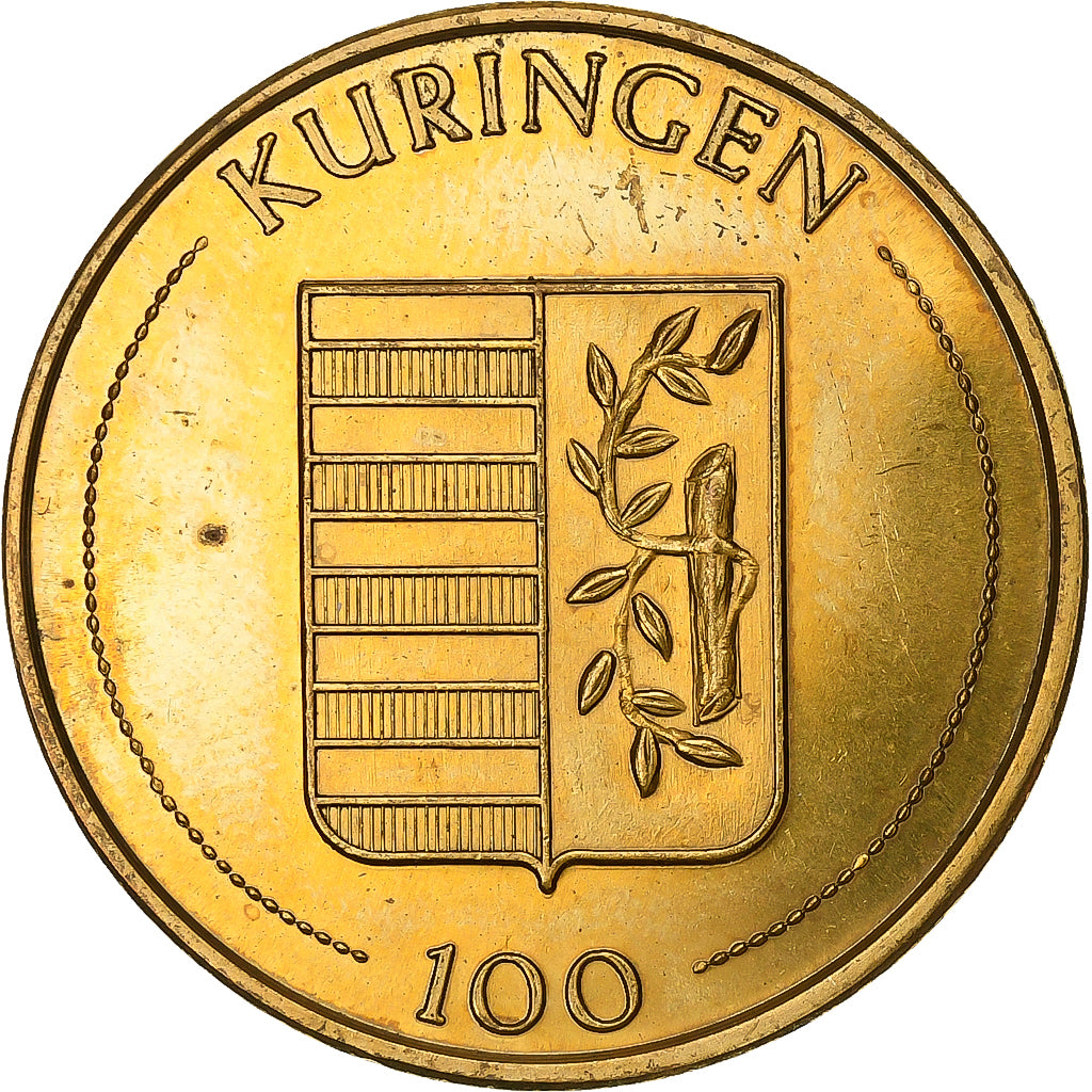 Belgium, Token, 100  Kuringen, 1982, Copper, AU(55-58)