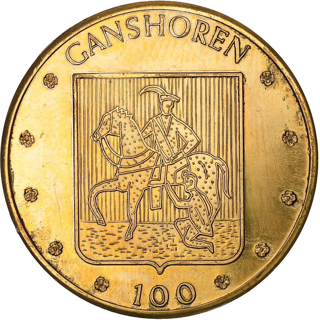 België, Token, 100 Ganshoren, 1982, Copper-nickel, PR