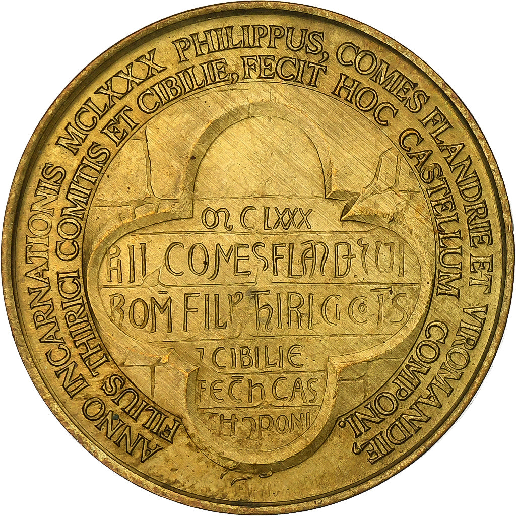 België, Token, 25 Gandae - Gent, 1980, Brass plated steel, PR