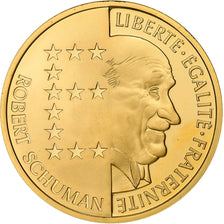 Francia, 10 Francs, Robert Schuman, 1986, MDP, Oro, SPL, KM:958c