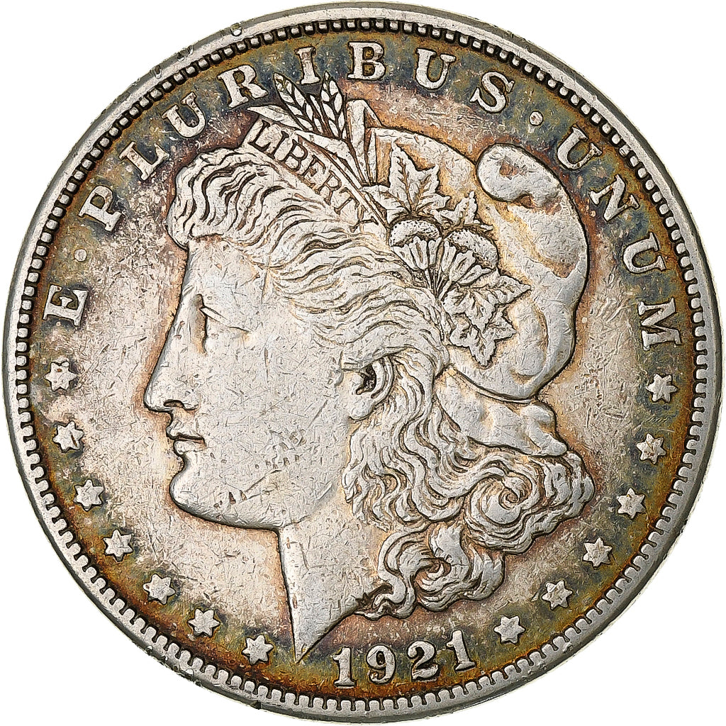 United States, 1 Dollar, Morgan, 1921, San Francisco, Silver, EF(40-45), KM:110