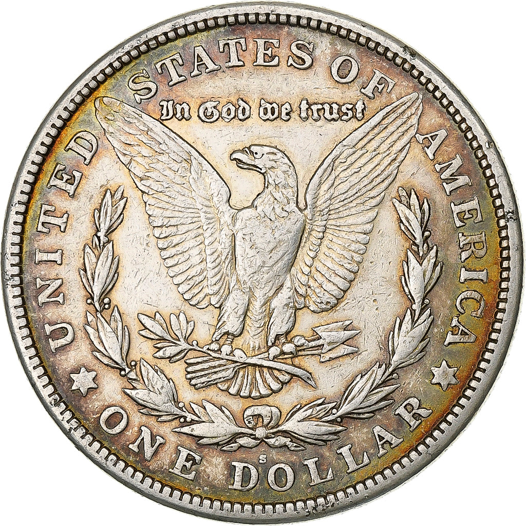 United States, 1 Dollar, Morgan, 1921, San Francisco, Silver, EF(40-45), KM:110