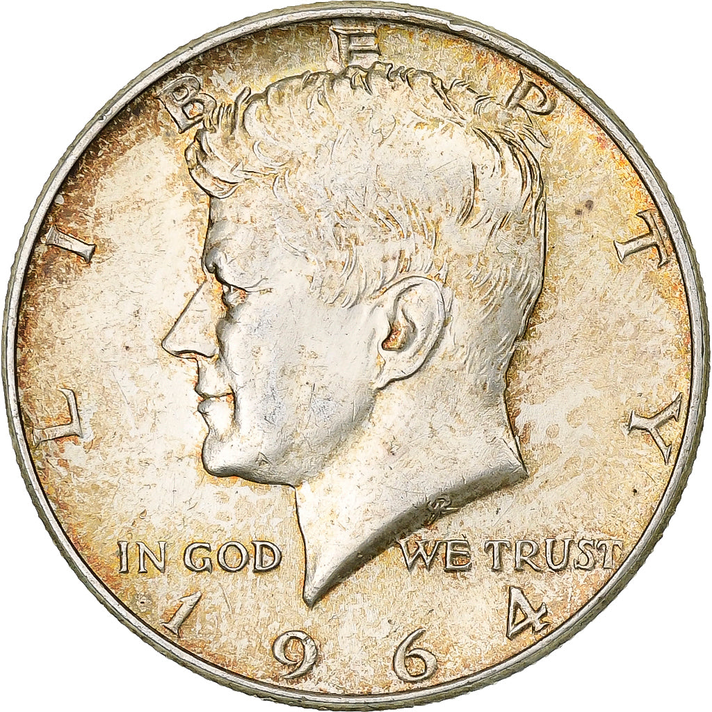 United States, Half Dollar, Kennedy, 1964, Philadelphia, Silver, EF(40-45)