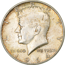 United States, Half Dollar, Kennedy, 1964, Philadelphia, Silver, EF(40-45)