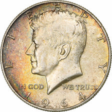Stati Uniti, Half Dollar, Kennedy, 1964, Philadelphia, Argento, BB, KM:202