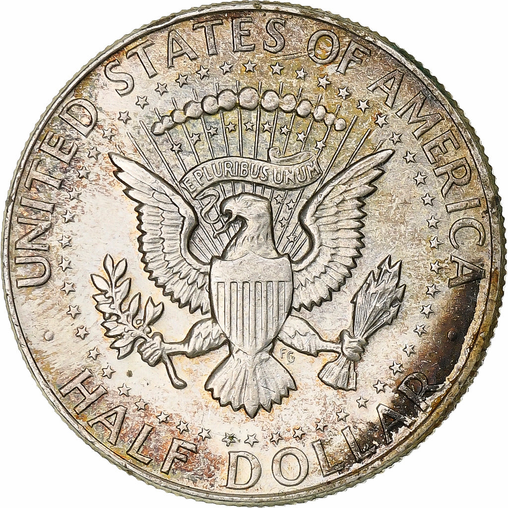 Stati Uniti, Half Dollar, Kennedy, 1964, Philadelphia, Argento, BB, KM:202