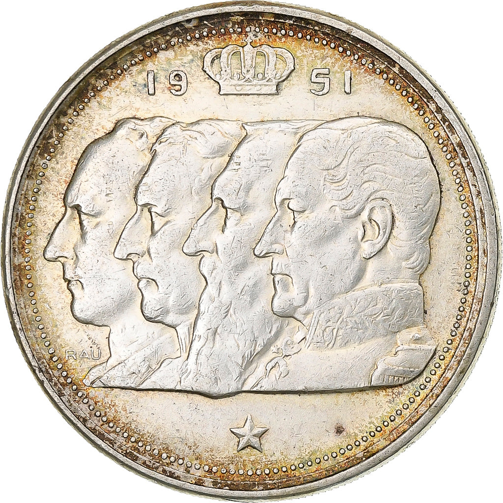 Belgium, 100 Francs, 1951, Silver, EF(40-45)