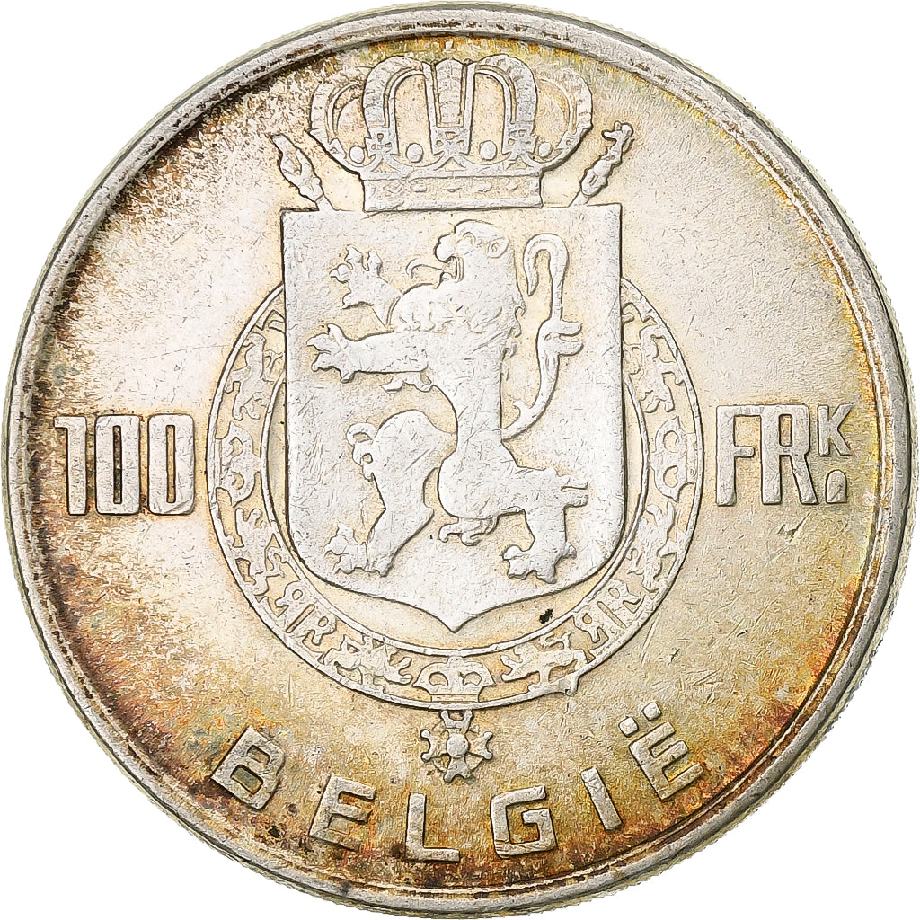 Belgium, 100 Francs, 1951, Silver, EF(40-45)