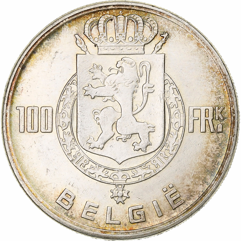Belgium, 100 Francs, 1951, Silver, EF(40-45)