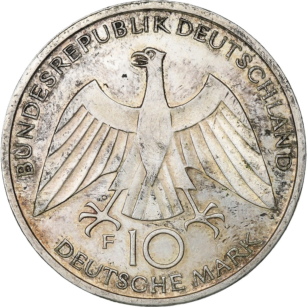 Germany, 10 Mark, Munich Olympics, 1972, Stuttgart, Silver, EF(40-45), KM:131