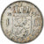 Netherlands, Juliana, 1 Gulden, 1956, Silver, EF(40-45), KM:184