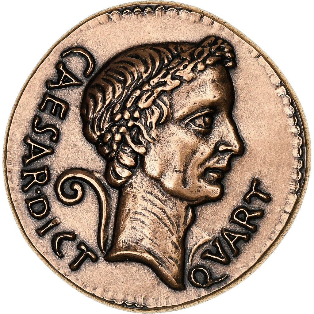 France, Médaille, Reproduction Monnaie Antique, César, Marc Mettius, Cuivre
