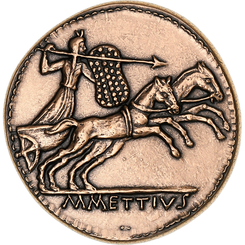 France, Médaille, Reproduction Monnaie Antique, César, Marc Mettius, Cuivre