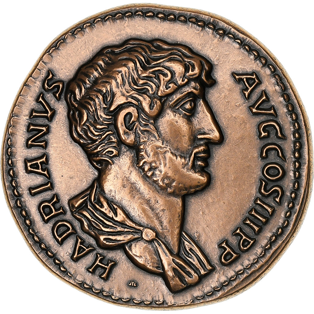 Francia, medaglia, Reproduction Monnaie Antique,  Hadrien, Bronzo, SPL