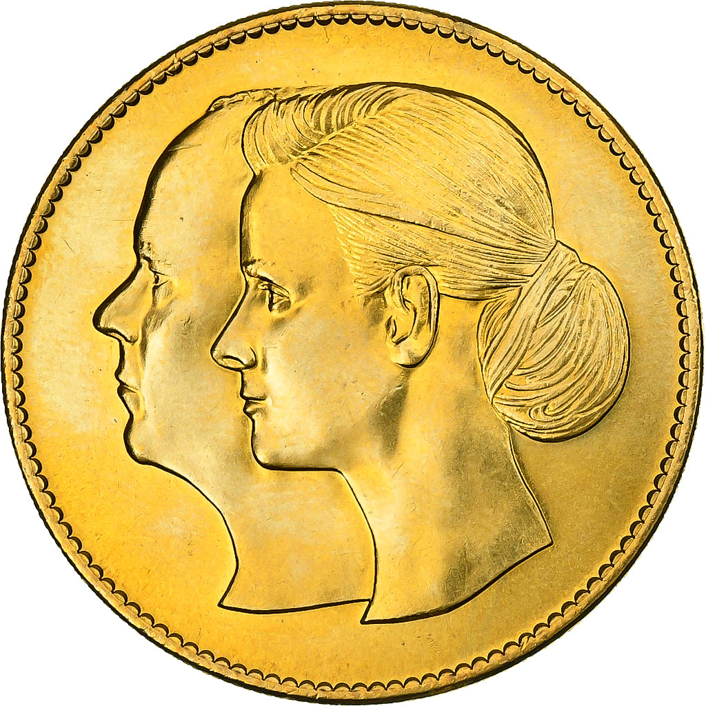 Monaco, Jeton, Monaco - Mariage princier - Albert et Charlène, 2011, Laiton