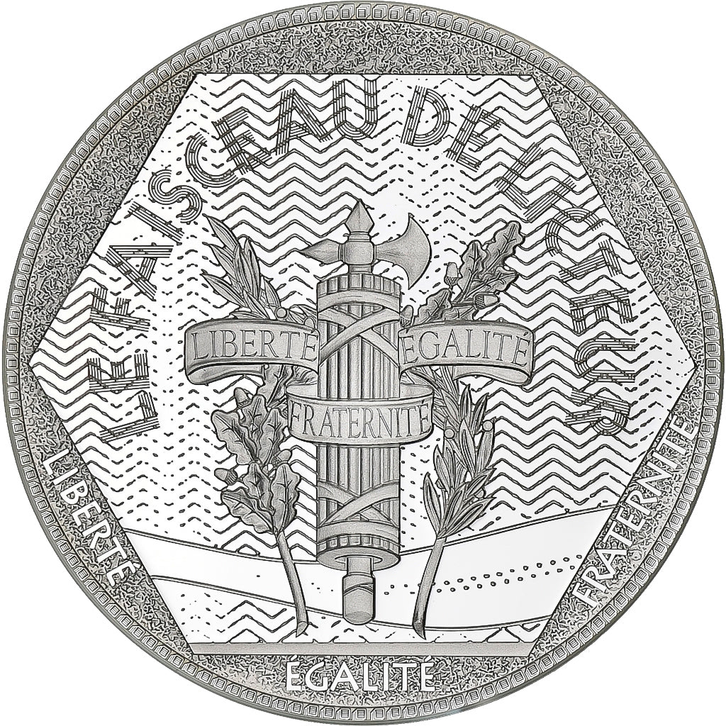 Francia, medaglia, Les Emblèmes français, Faisceau de licteur, Argento, SPL