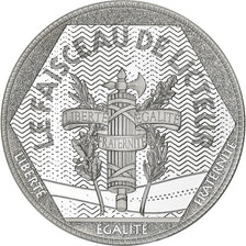 Francia, medaglia, Les Emblèmes français, Faisceau de licteur, Argento, SPL