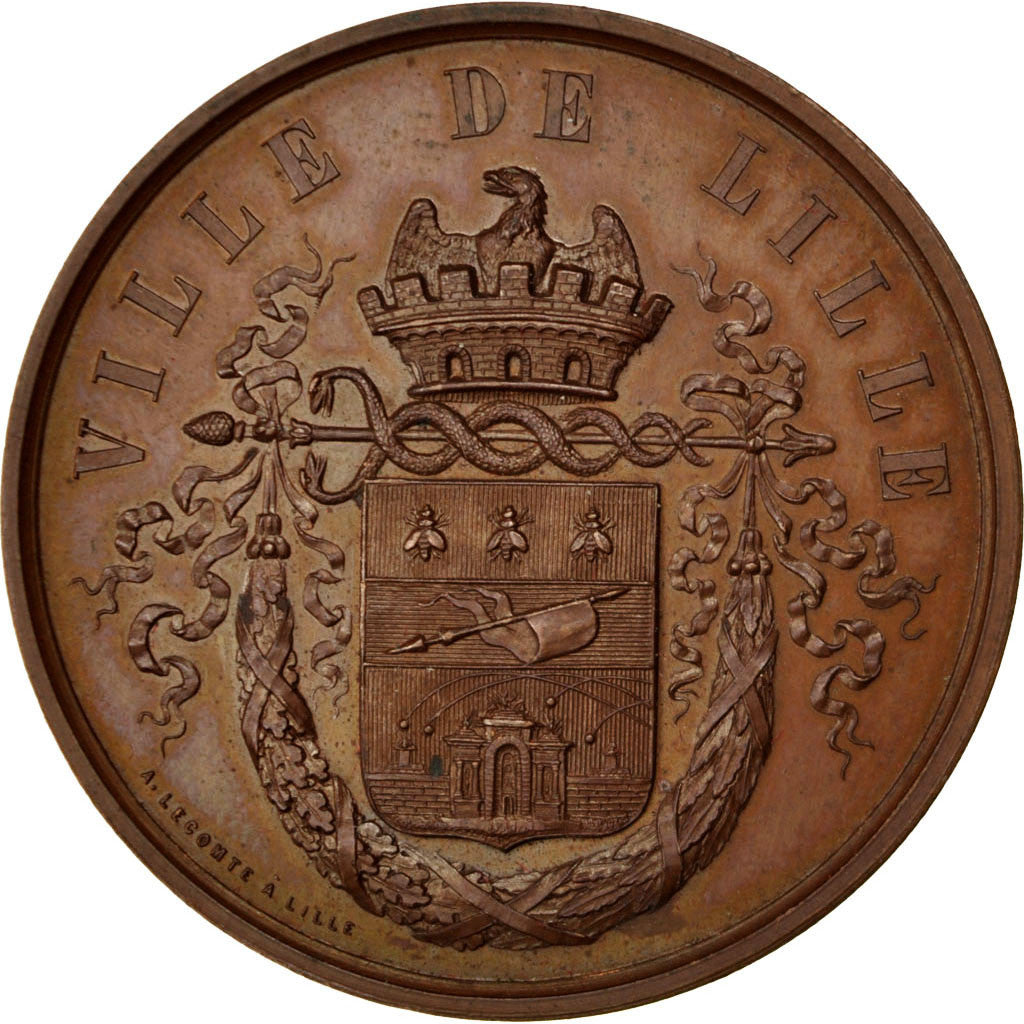 Frankreich, Medaille, Second French Empire, 1862, Kupfer, VZ