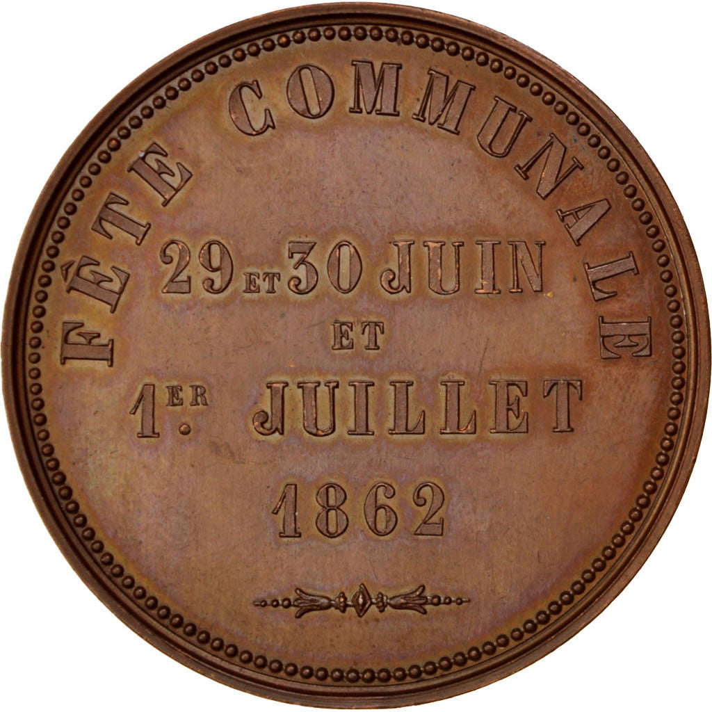 Frankreich, Medaille, Second French Empire, 1862, Kupfer, VZ