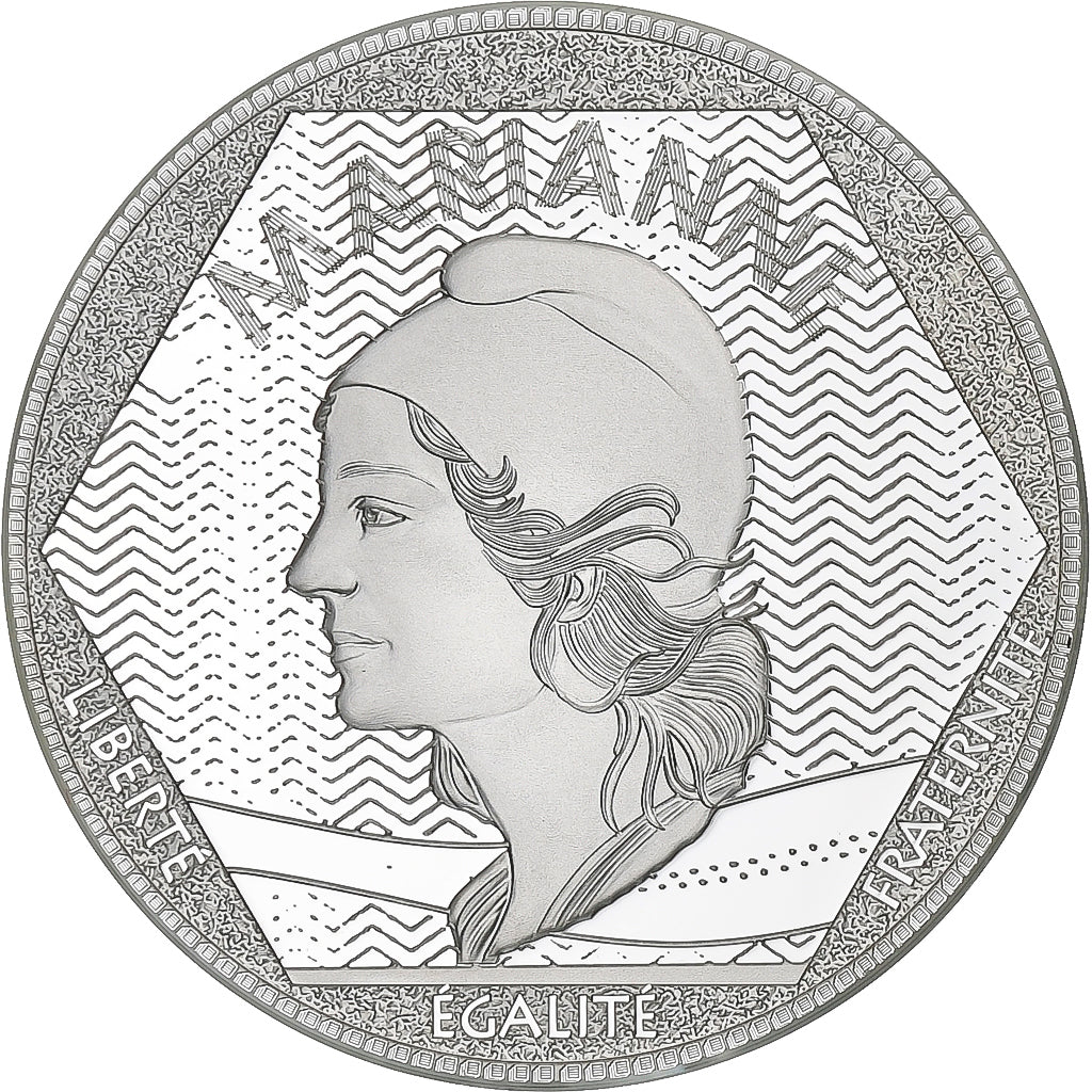 Francia, medalla, Les Emblèmes Français, La Marianne, Plata, EBC+