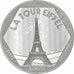 Francia, medaglia, Les Emblèmes Français, La Tour Eiffel, Argento, SPL