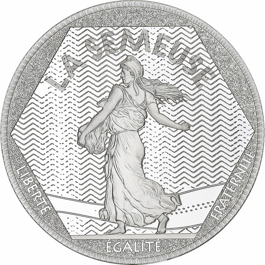 Francia, medaglia, Les Emblèmes Français, La Semeuse, Argento, SPL