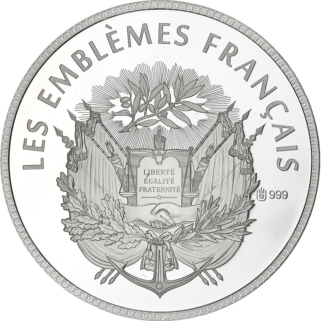 Francia, medaglia, Les Emblèmes Français, La Semeuse, Argento, SPL