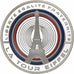 Francia, medaglia, Les Fleurons Français, La Tour Eiffel, Copper Plated Silver