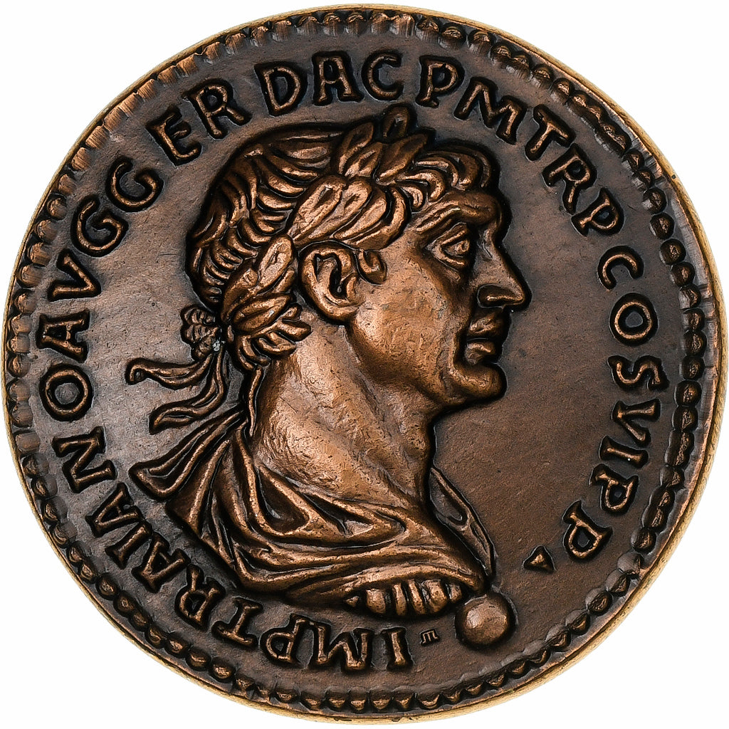 Francja, medal, Reproduction Monnaie Antique, Trajan, Miedź, MS(60-62)