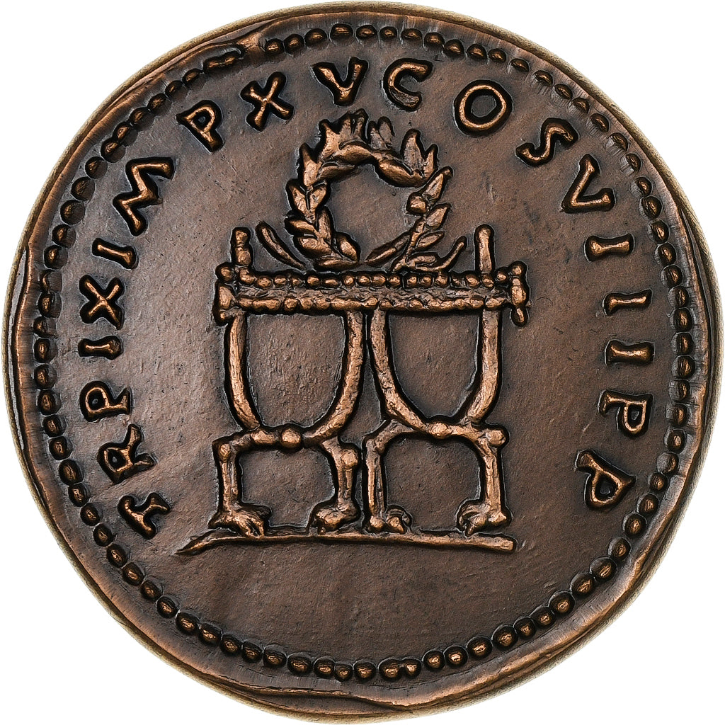 Francja, medal, Reproduction Monnaie Antique,  Vespasien, Miedź, MS(60-62)