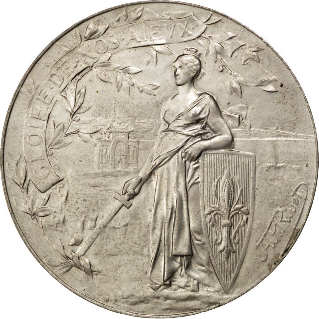 France, Medal, French Third Republic, 1892, Maillechort, Rivet, AU(55-58)